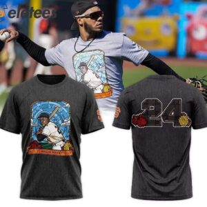 SF Giants Willie Mays 24 T shirt2