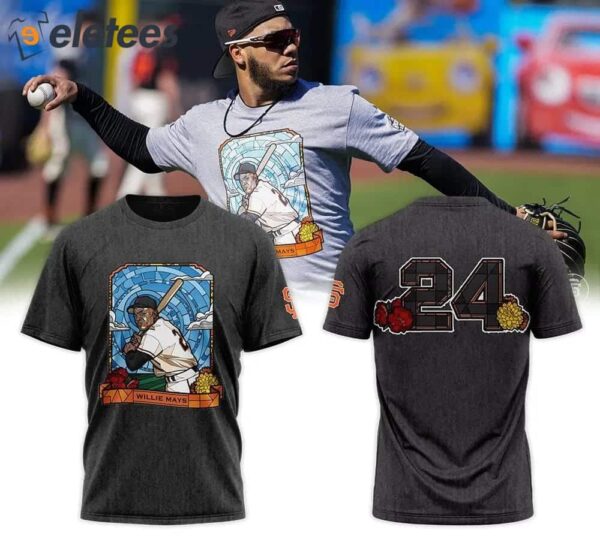 SF Giants Willie Mays 24 T-shirt
