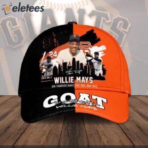 SF Giants Willie Mays GOAT 3D Cap