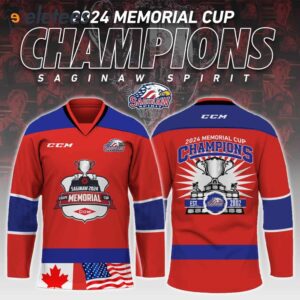 Saginaw Spirit Memorial Cup 2024 Champions Hockey Jersey