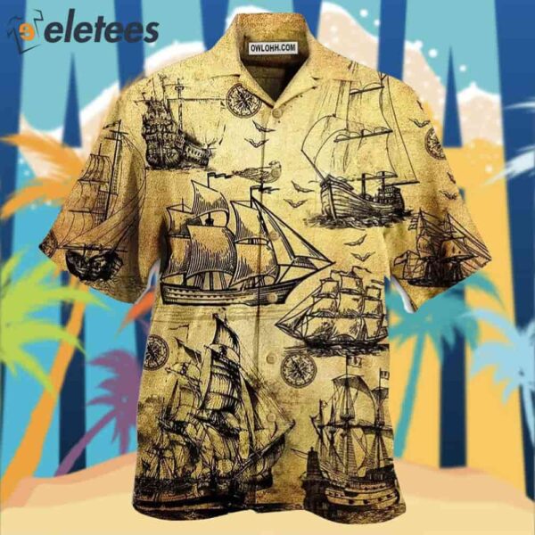 Sailing I Plan To Go Sailing Vintage Sail Hawaiian Shirt