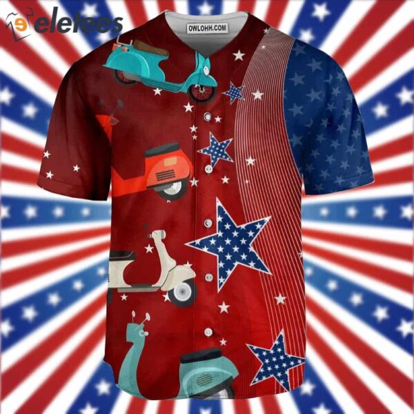 Scooter USA Star Independence Day Baseball Jersey