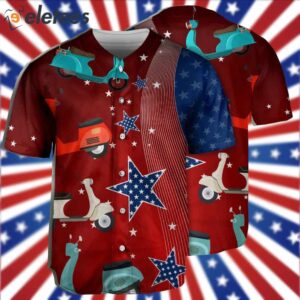 Scooter USA Star Independence Day Baseball Jersey1
