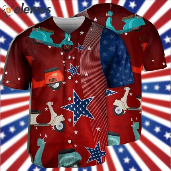 Scooter USA Star Independence Day Baseball Jersey