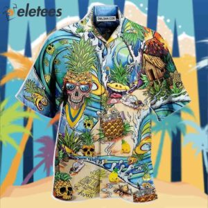 Skull Pineapple Fruit Amazing Hawaiian Shirt