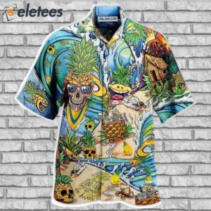 Skull Pineapple Fruit Amazing Hawaiian Shirt1