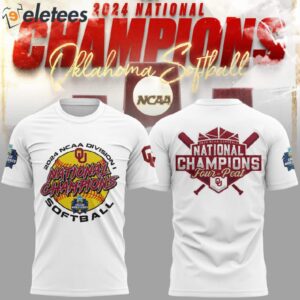 Sooners Four Peat NCAA Softball Womens College World Series 2024 Champions Shirt