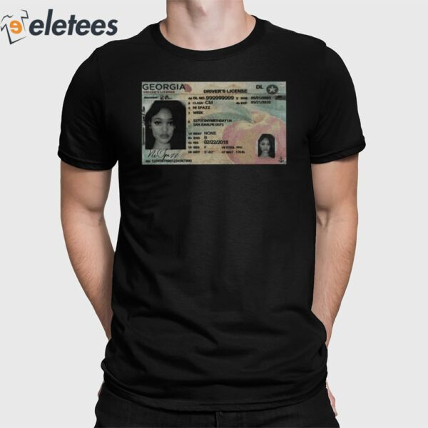 Spazz Week Driver’s License Shirt