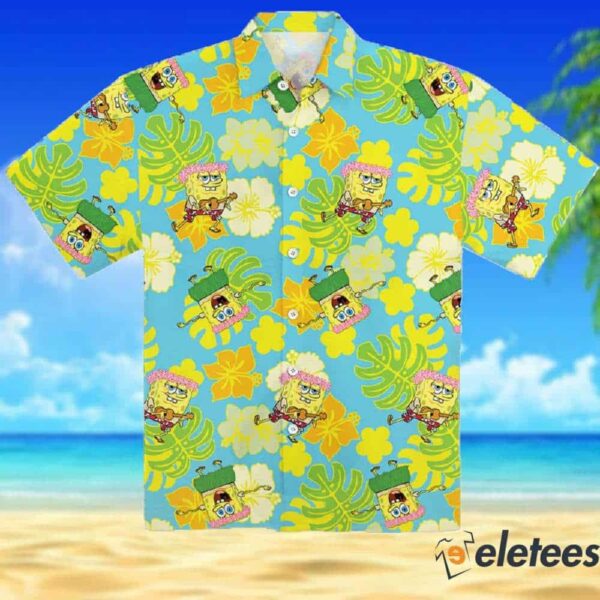 Spongebob Hawaiian Shirt Funny Cartoon