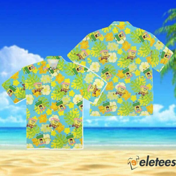 Spongebob Hawaiian Shirt Funny Cartoon