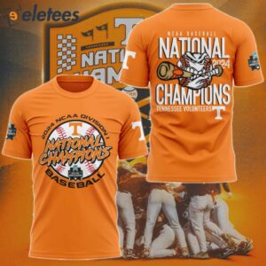 Tennessee National Champions NCAA Men's Baseball College World Series 2024 Shirt