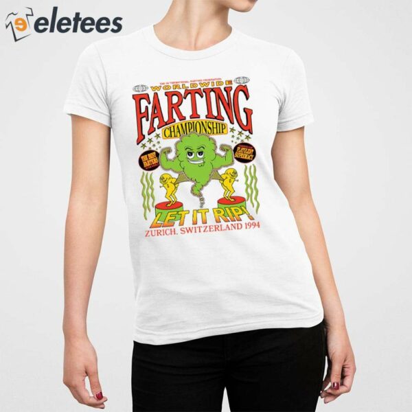 The International Farting Federation Worldwide Farting Championship Shirt