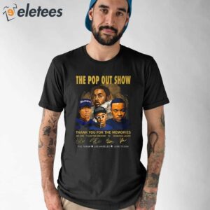 The Pop Out Show Thank You For The Memories Dr. Dre Tyler The Creator YG Kendrick Lamar Shirt