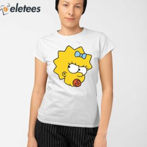 The Simpsons Maggie Angry Big Face Shirt