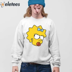 The Simpsons Maggie Angry Big Face Shirt