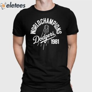 Tommy Lasorda World Champions Dodgers 1981 Shirt