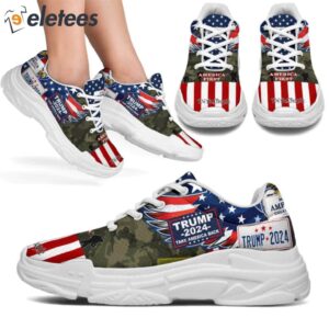 Trump 2024 MAGA COLLAGE SNEAKERS