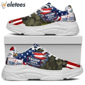 Trump 2024 MAGA COLLAGE SNEAKERS1