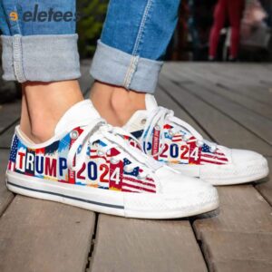 Trump 2024 Take America Back Low Top Canvas Shoes1