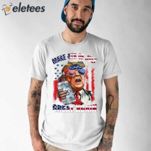 Trump Busch Light Make 4th of July Great Again Shirt 1