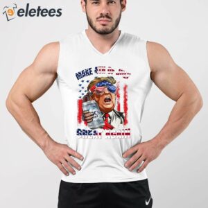 Trump Busch Light Make 4th of July Great Again Shirt 4