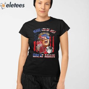 Trump Dr Pepper Make 4th Of July Great Again Shirt