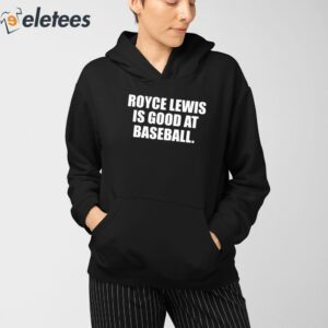 Twins Royce Lewis Is Good At Baseball Shirt