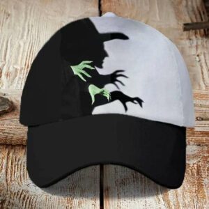 Unisex Halloween Witch Shadow Print Hat