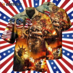 Veteran America Independence Day Veteran USA Hawaiian Shirt1