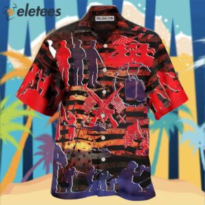 Veteran Independence Day Fought For Our Democracy Hawaiian Shirt