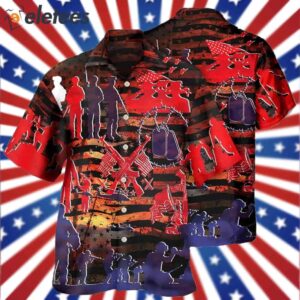Veteran Independence Day Fought For Our Democracy Hawaiian Shirt1
