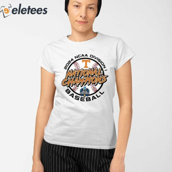 Volunteers 2024 Men’s Baseball College World Series Champions Shirt