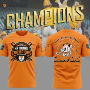 Volunteers 2024 NCAA Men's Baseball College World Series Champions All Over Print Shirt