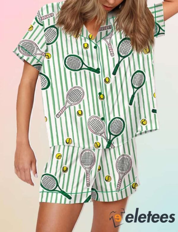 Wimbledon Tennis Satin Pajama Set