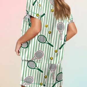 Wimbledon Tennis Satin Pajama Set2
