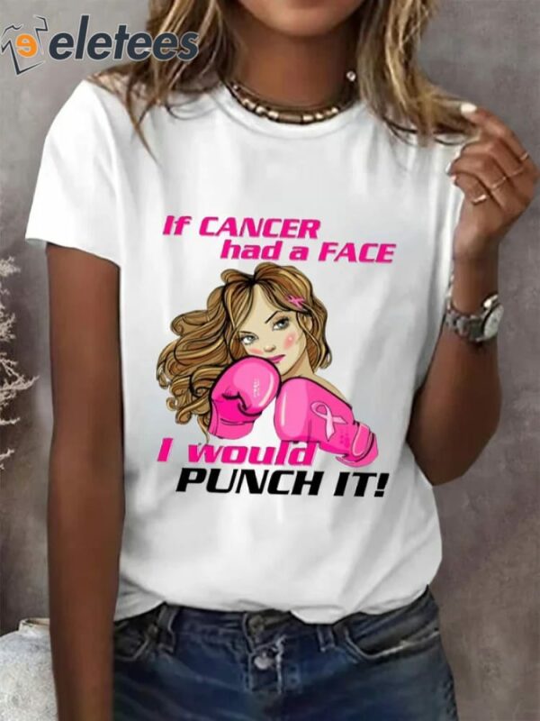 Women’s Breast Cancer Fighter Print T-Shirt