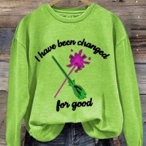 Women’s I Have a Chance to Do Good Witch Print Crew Neck Sweatshirt