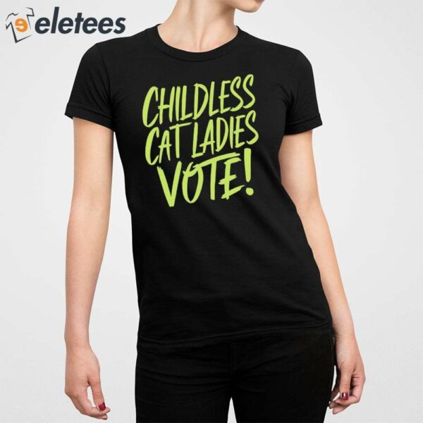 Alex Cole Childless Cat Ladies Vote Kamala Shirt