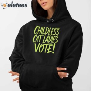 Alex Cole Childless Cat Ladies Vote Kamala Shirt 4