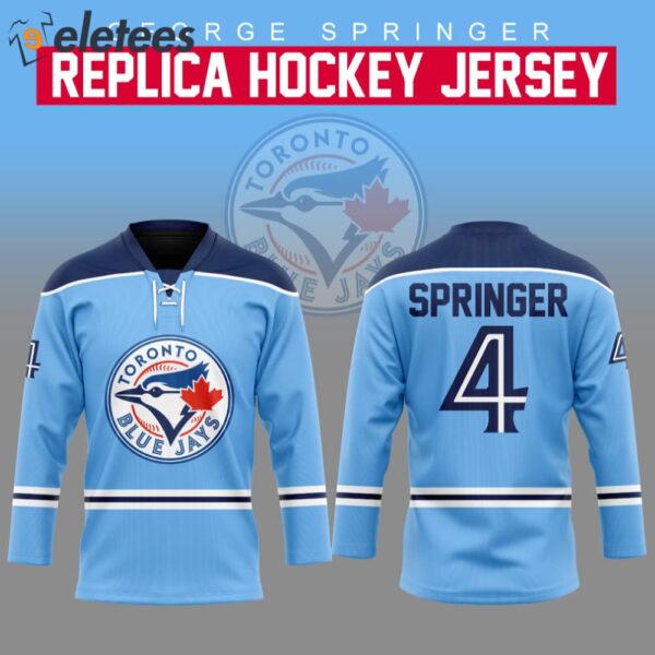 Blue Jays George Springer Hockey Jersey 2024