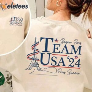 Bonjour Paris Team USA 24 Paris Summer Sweatshirt 1