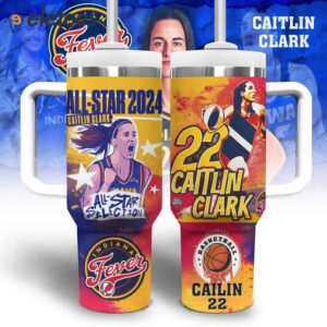 Caitlin Clark 22 Fever All Star 2024 Stanley Tumbler