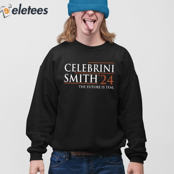 Celebrini Smith 24 The Future Is Teal Shirt