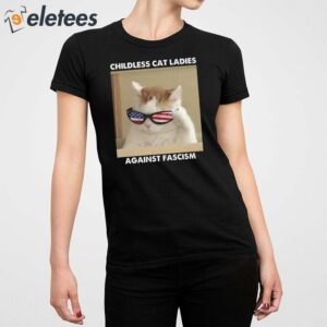 Childless Cat Ladies Against Fascism Kamala Harris Shirt 2