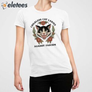 Childless Cat Ladies Against Fascism Shirt 2