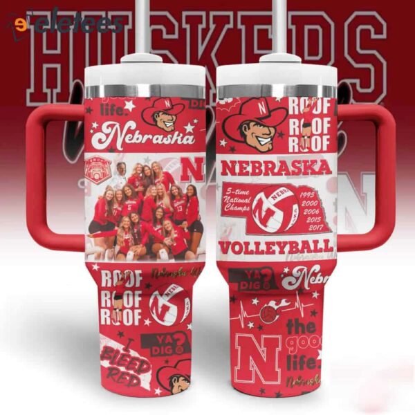 Cornhuskers 5-Time National Champs Stanley Tumbler