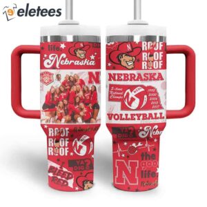 Cornhuskers 5 Time National Champs Stanley Tumbler1