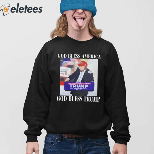 God Bless America God Bless Trump Shirt