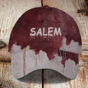 Halloween Bloody Salem Print Hat