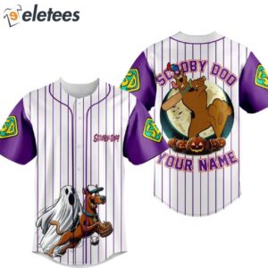 Happy Halloween Scooby Doo Custom Name Baseball Jersey